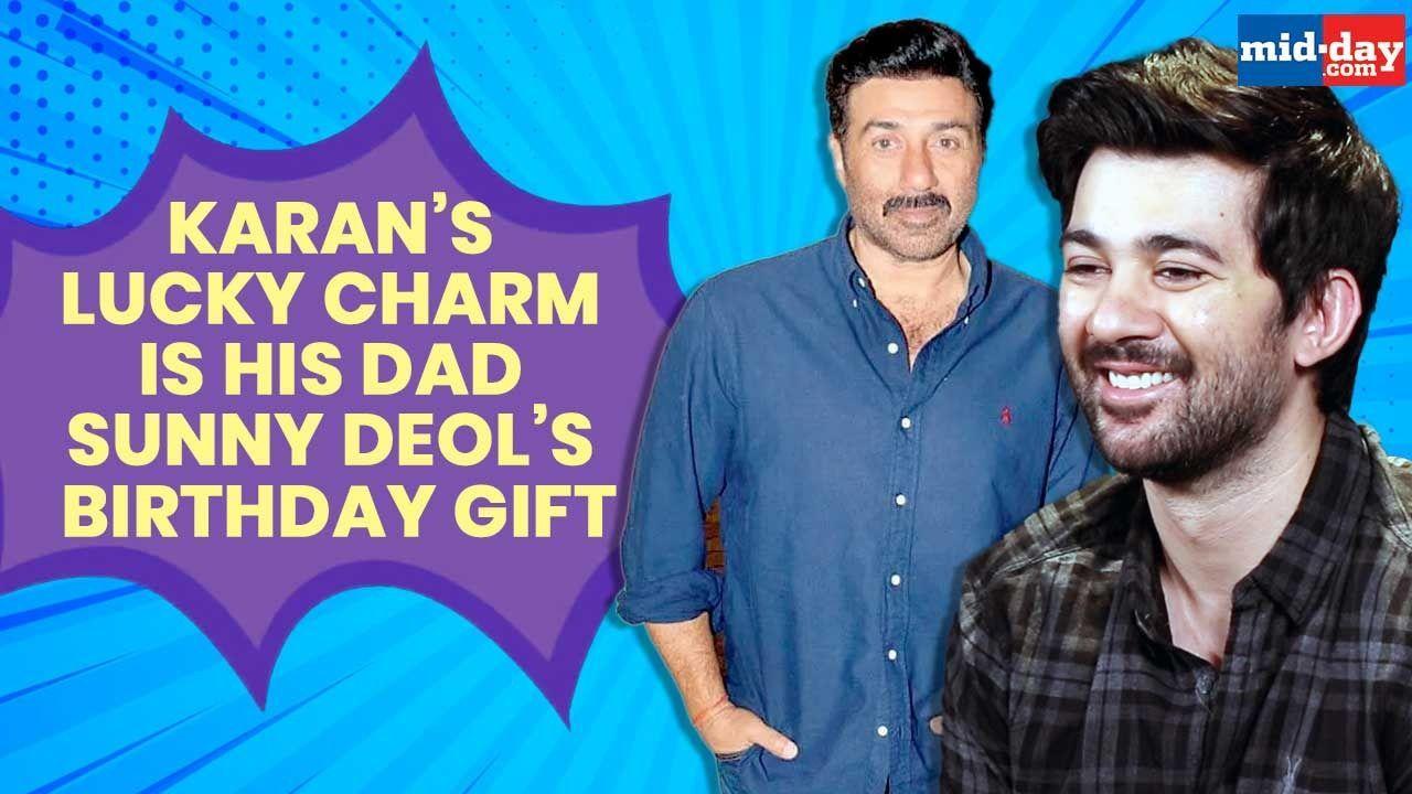 Karan’s lucky charm is his dad Sunny Deol’s birthday gift